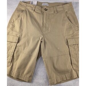 NWT Saddlebred Cargo Men's‎ Shorts - Size: 32 - Tan Khakis Comfort CottonBlend